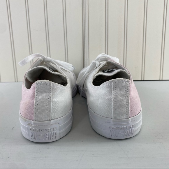 Converse Women’s AllStar Custom Color Pink‎ & White Low-Top Sneakers Sz 10 - Picture 4 of 15